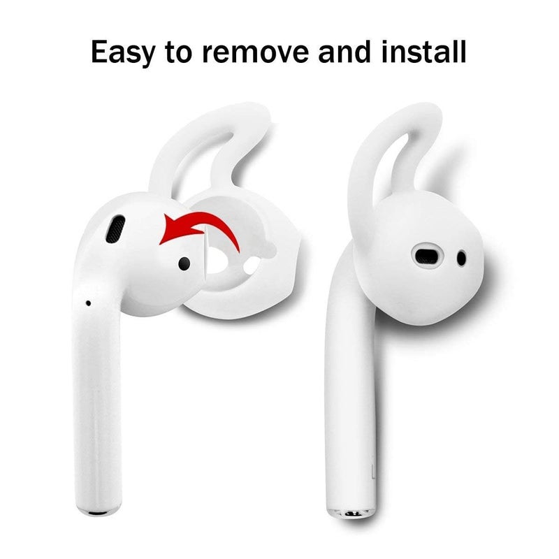 Onwon 3 Pairs Silicone Ear Hooks and Cover Tips for Airpods Earpods Earphones Headphones Earbuds - Image 3